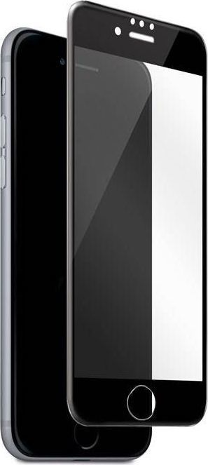Puro PURO Frame Tempered Glass - Szkło ochronne hartowane na ekran iPhone SE 2020 / 8 / 7 (czarna ramka) 1