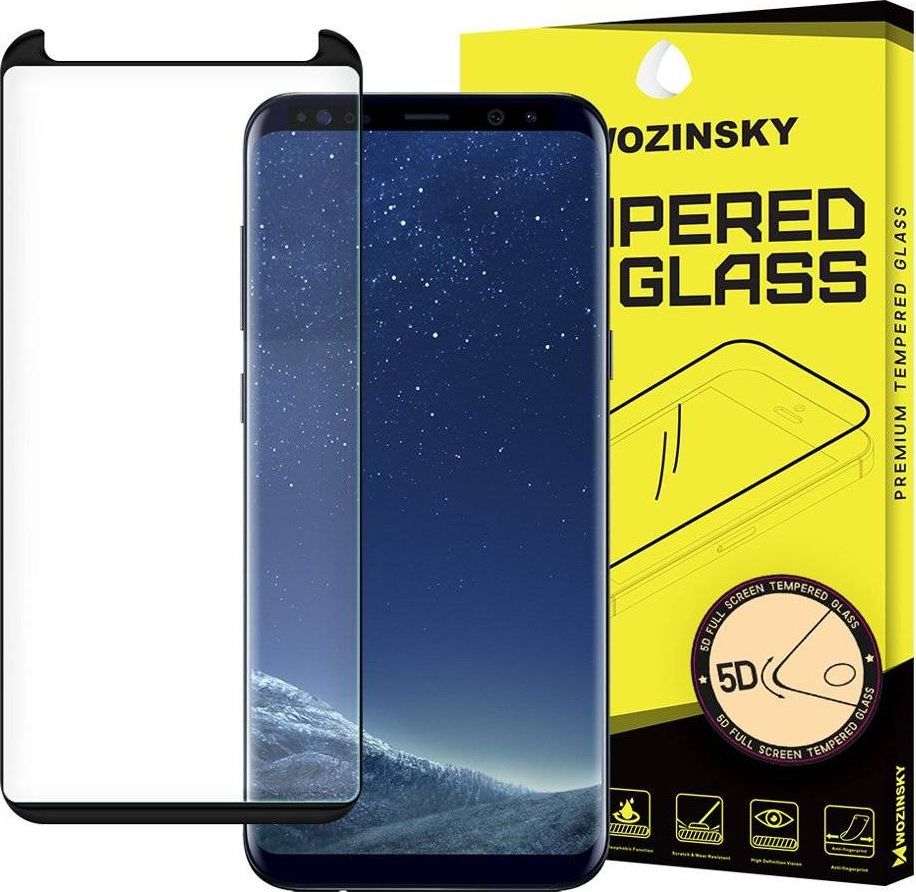Wozinsky Wozinsky super wytrzymałe szkło hartowane 5D Full Glue na cały ekran z ramką Samsung Galaxy S9 G960 czarny 1