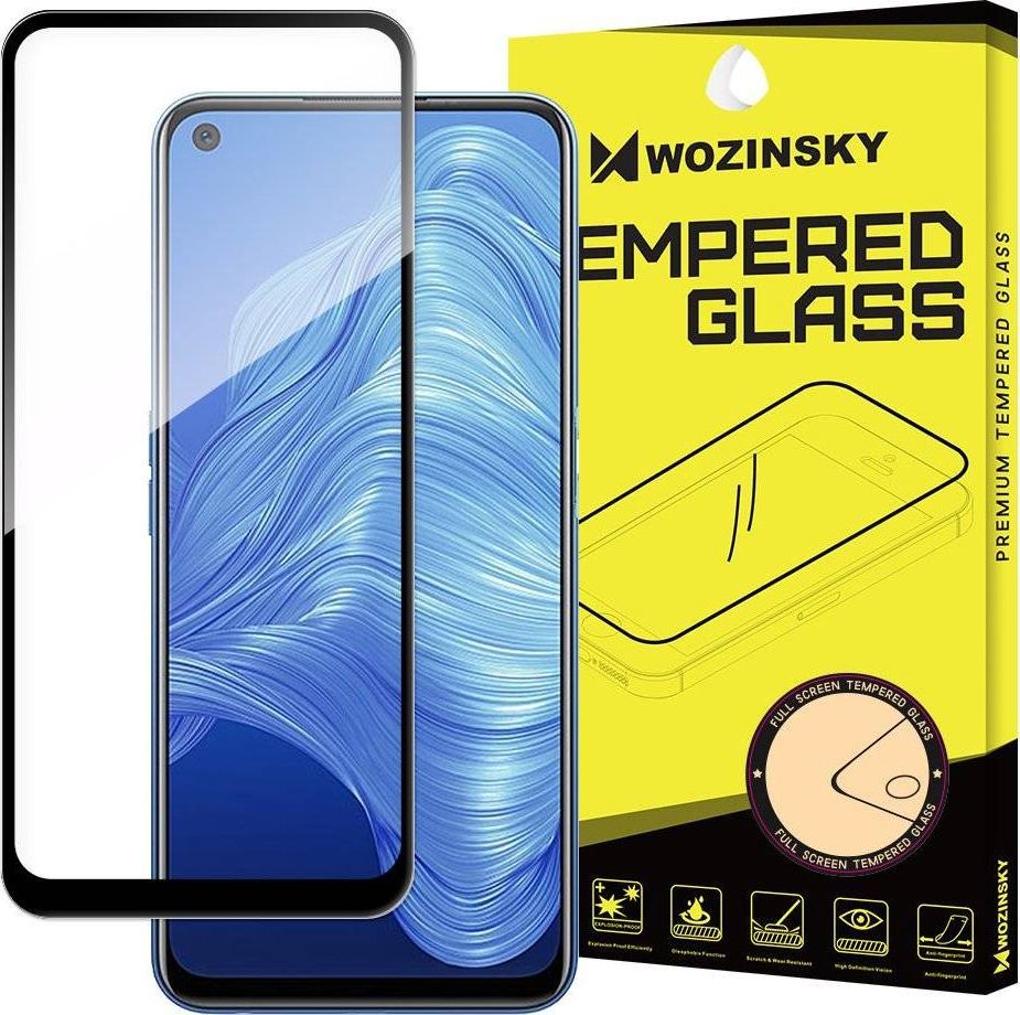 Wozinsky Szkło hartowane Wozinsky Realme 7 czarne ramki 1
