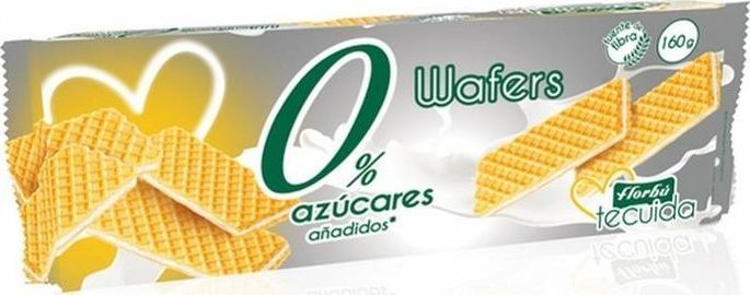 FLORBU Wafelki nadziewane, śmietankowe, bez cukru 160 g - Florbu 1