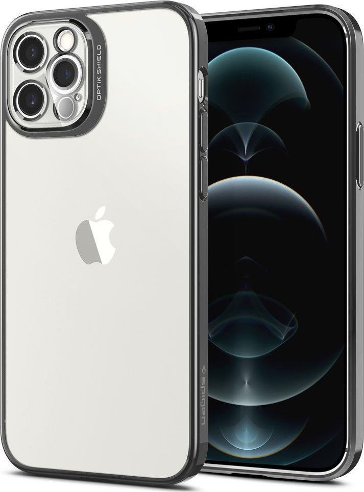 Spigen SPIGEN OPTIK CRYSTAL ETUI NA IPHONE 12 / 12 PRO CHROME GREY 1