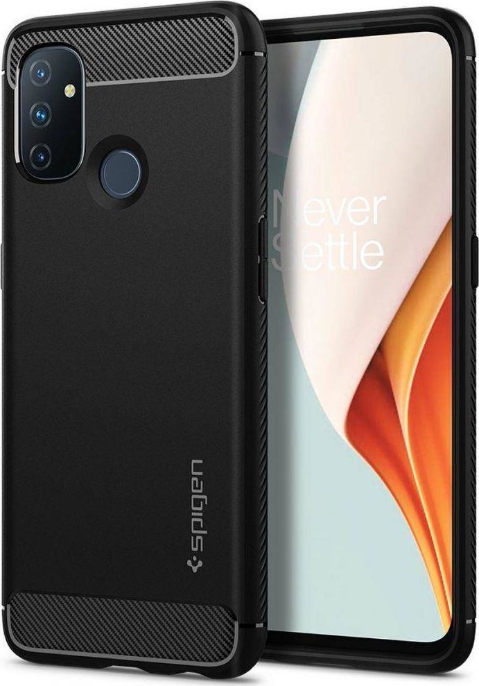 Spigen SPIGEN RUGGED ARMOR ETUI NA ONEPLUS NORD N100 MATTE BLACK 1
