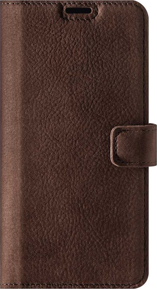 Surazo Etui na telefon Surazo ze skóry naturalnej Wallet case - Nubuk Brązowy 1