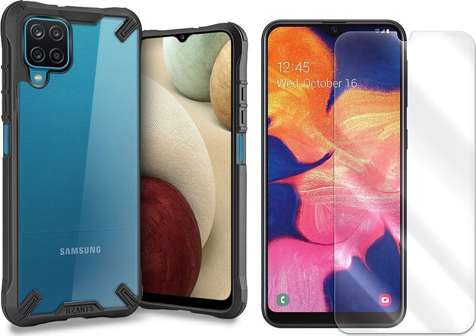 Braders Etui Rzants + Szkło Ochronne do Samsung Galaxy A12 1