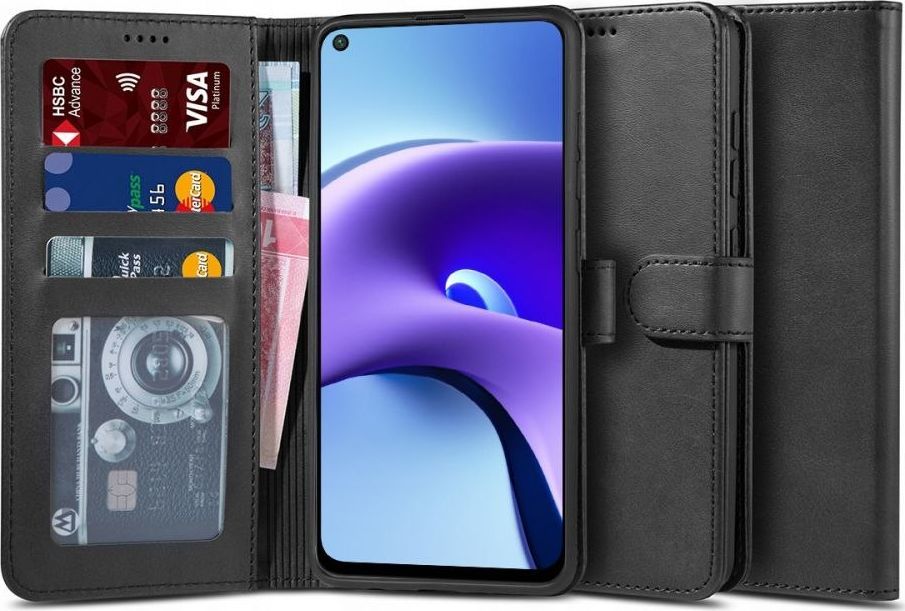 Tech-Protect Etui Wallet "2" do Xiaomi Redmi Note 9T 5G Black 1