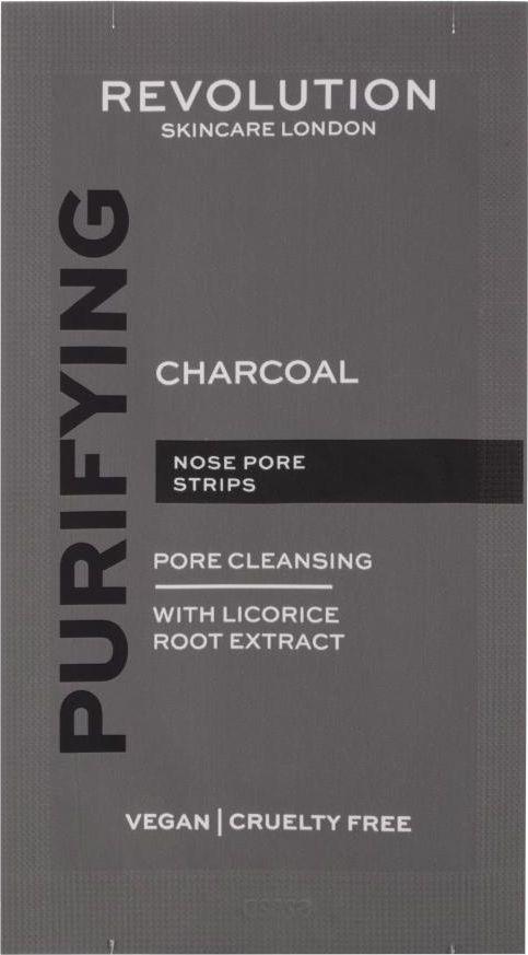 Revolution Skincare Purifying Charcoal Nose Pore Strips Chusteczki oczyszczające, 6szt 1