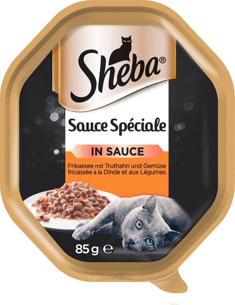 Sheba SHEBA Sauce Speciale INDYK Z WARZYWAMI w Sosie ZESTAW 22x 85g 1