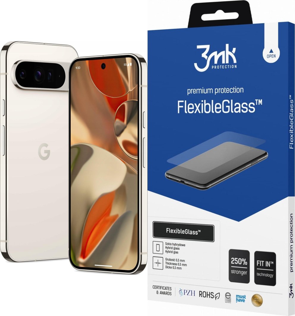 Smartfon Pixel 9 Pro XL 5G 16/128GB Porcelanowy  (GA05980-GB) + FlexibleGlass 1