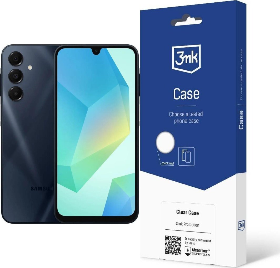 Smartfon Samsung Galaxy A16 8/256GB Czarny  (M0805388) + Etui Clear Case 1