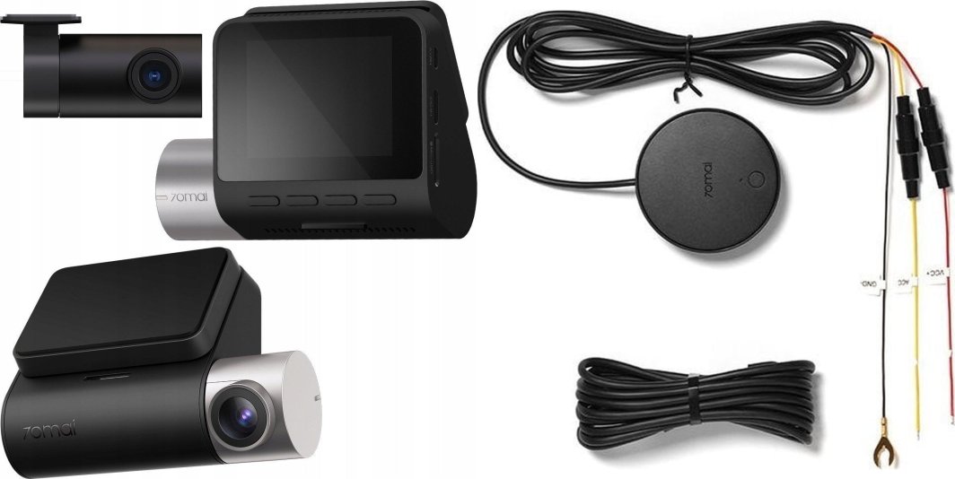 Wideorejestrator 70mai Wideorejestrator 70mai A510 + kamera tylna RC11 + Adapter zasilania trybu parkingowego KIT UP04 4G 1