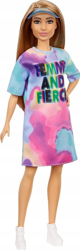 Lalka Barbie Mattel Fashionistas Modna przyjaciółka - Sportowa sukienka (FBR37/GRB51) 1