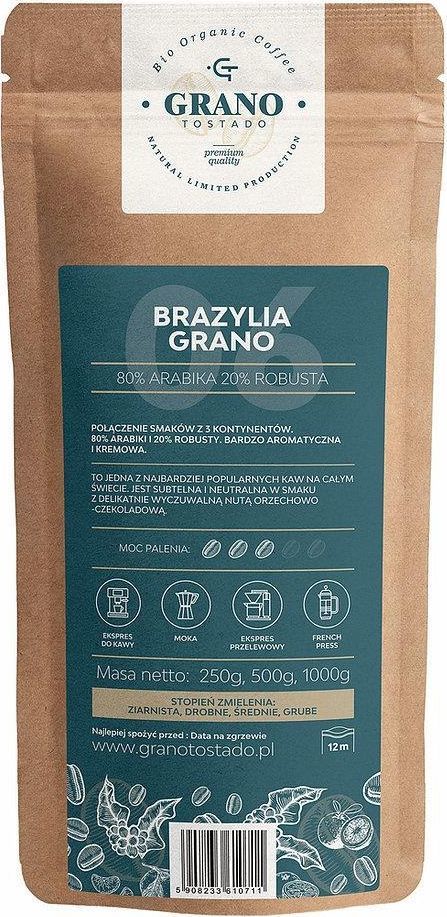 Kawa mielona Grano Tostado Kawa śred.mielona Granotostado BRAZYLIA GRANO 1000g 1