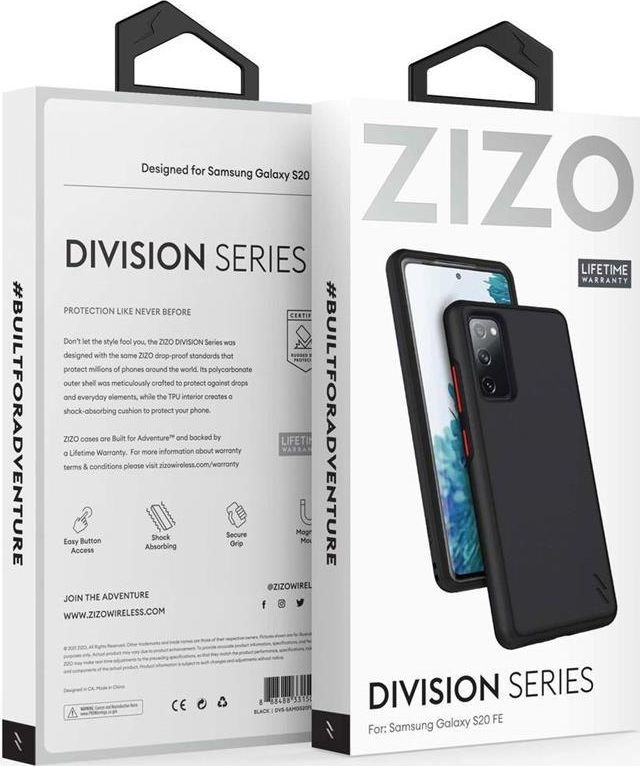 Zizo Zizo Division - etui Samsung Galaxy S20 FE nylon black 1