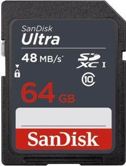 Karta SanDisk Ultra SDXC 64 GB Class 10 UHS-I  (SDSDUNB-064G-GN3IN) 1