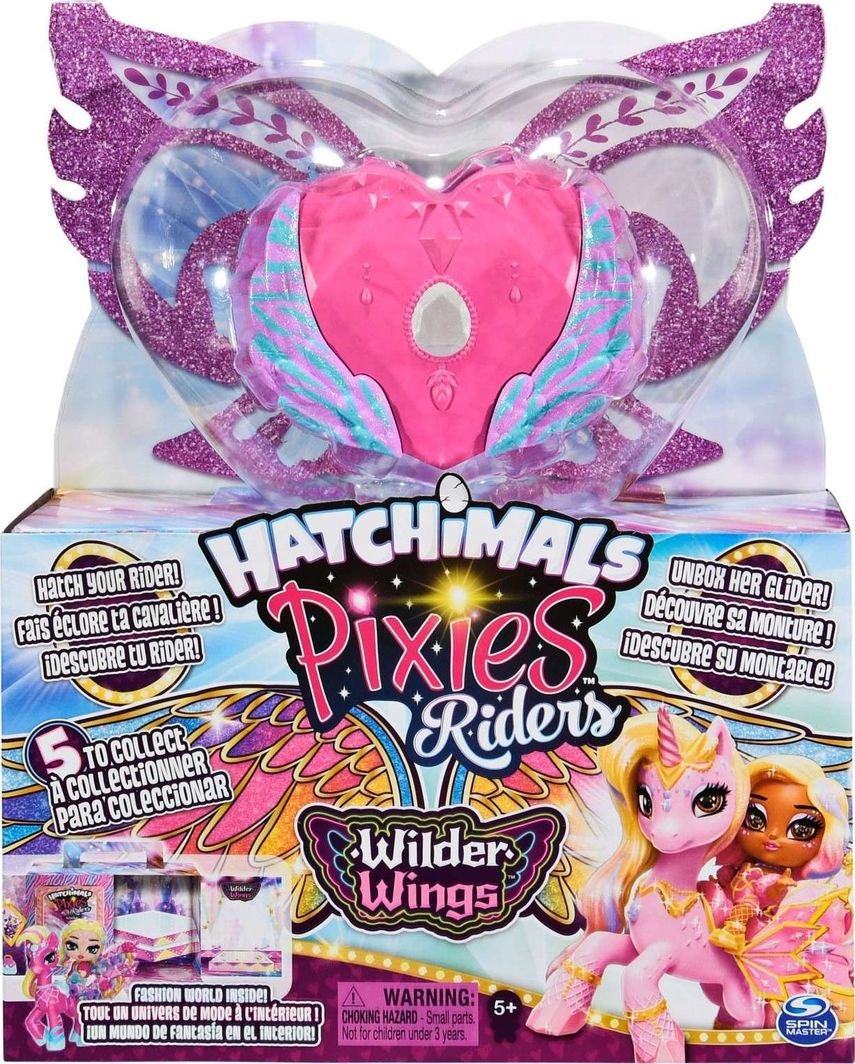 Figurka Spin Master Hatchimals Pixies Riders - laleczka Chic Claire i zwierzak Zebrush (20128607) 1