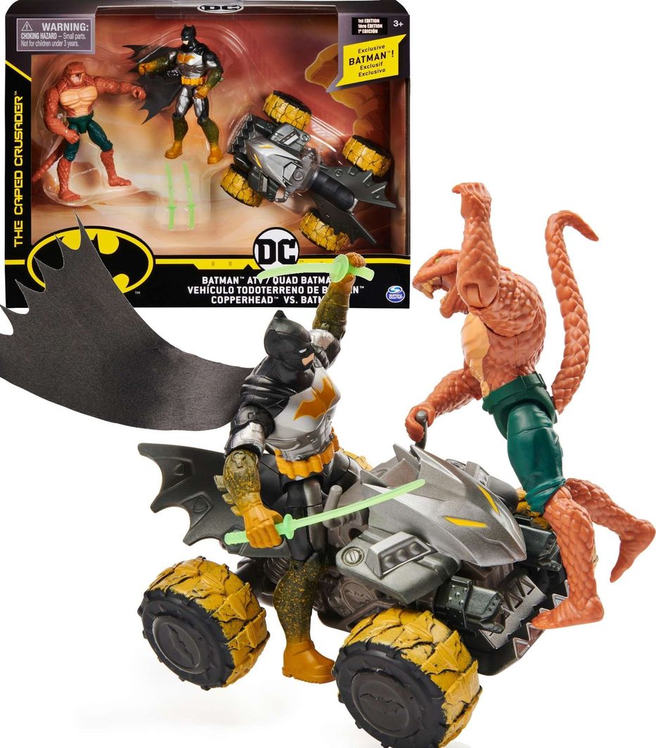 Figurka Spin Master Batman - Batman na quadzie i Copperhead (2012595) 1