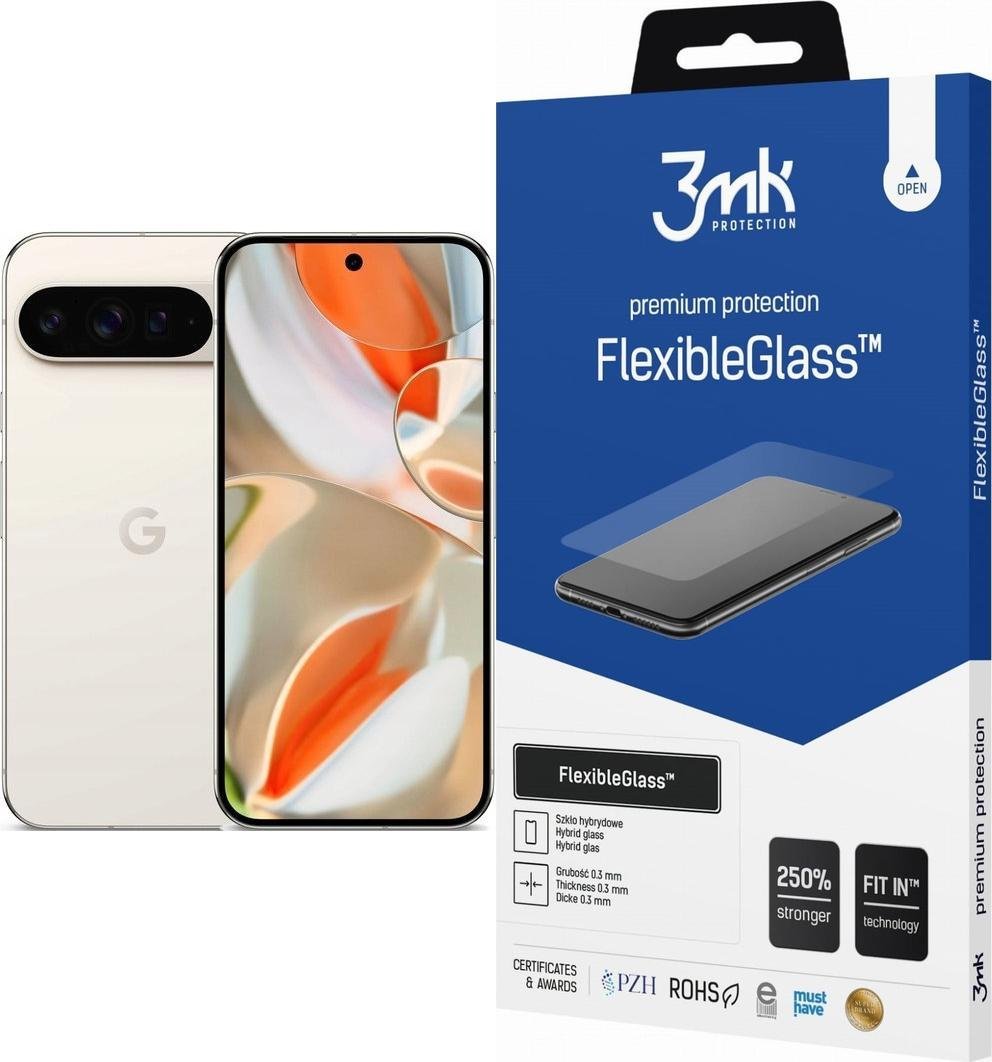 Smartfon Pixel 9 Pro XL 5G 16/256GB Porcelanowy  (GA05984-GB) + FlexibleGlass 1