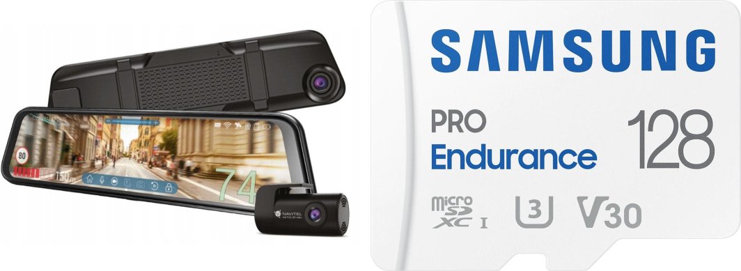 Wideorejestrator Navitel Navitel Mr750 Smart + Karta Samsung PRO Endurance 2022 MicroSDXC 128 GB Class 1