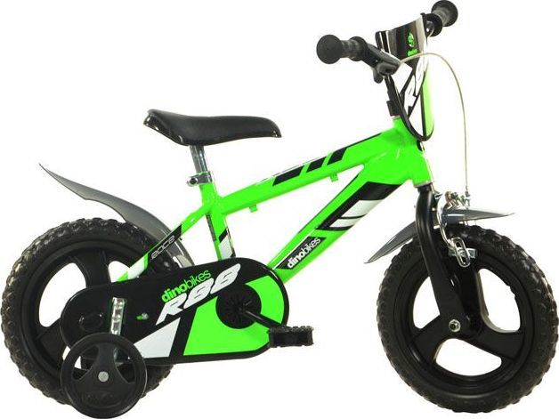 Rower dziecięcy Dino 12" zielony 1