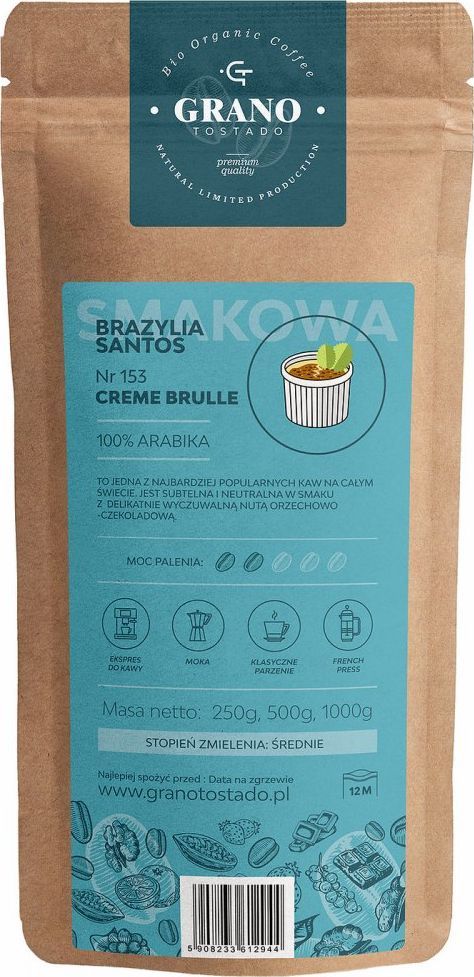 Kawa mielona Grano Tostado Kawa śred. mielona Granotostado Creme brule 1000g 1