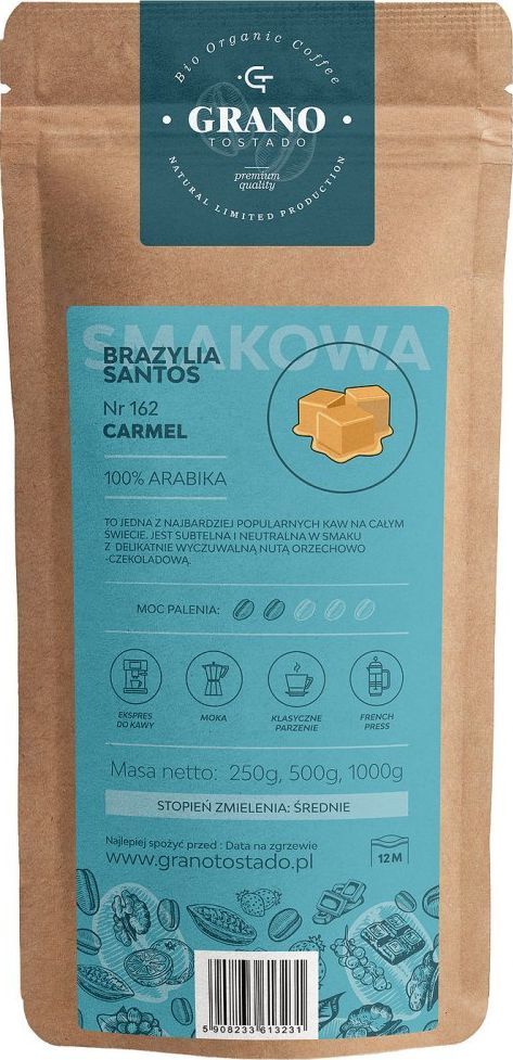 Kawa mielona Grano Tostado Kawa średnio mielona Granotostado CARMEL 500g 1