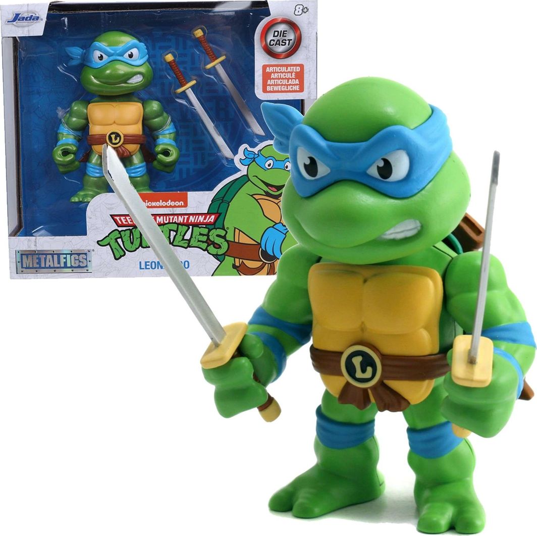 Figurka Jada Toys Figurka metalowa Wojownicze Żółwie Ninja Leonardo 10 cm 1