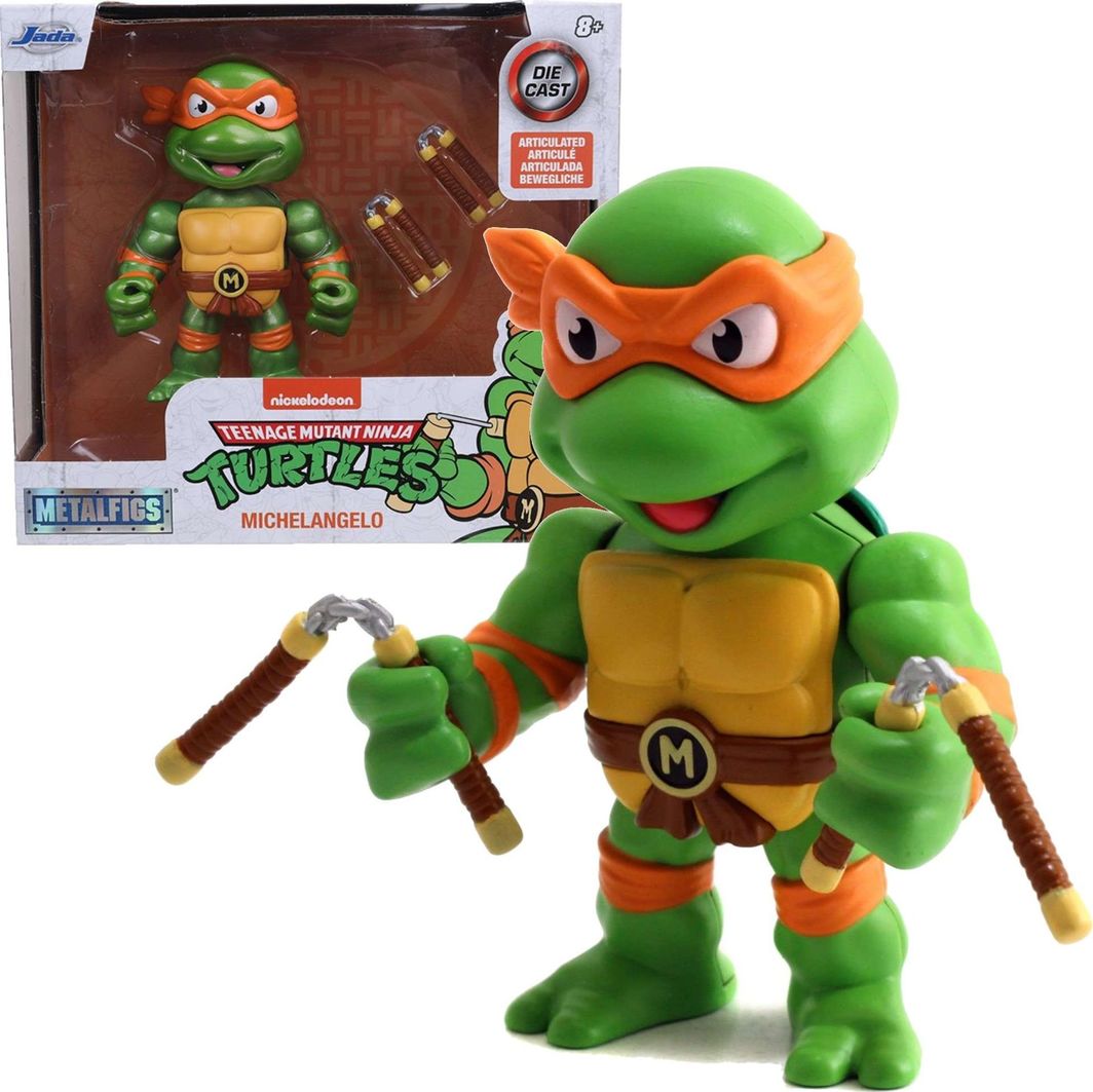 Figurka Jada Toys Figurka metalowa Wojownicze Żółwie Ninja Michelangelo 10 cm 1