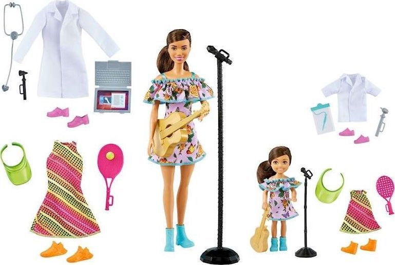 Lalka Barbie Mattel Kariera - Barbie i Chelsea duży zestaw (GNC63) 1