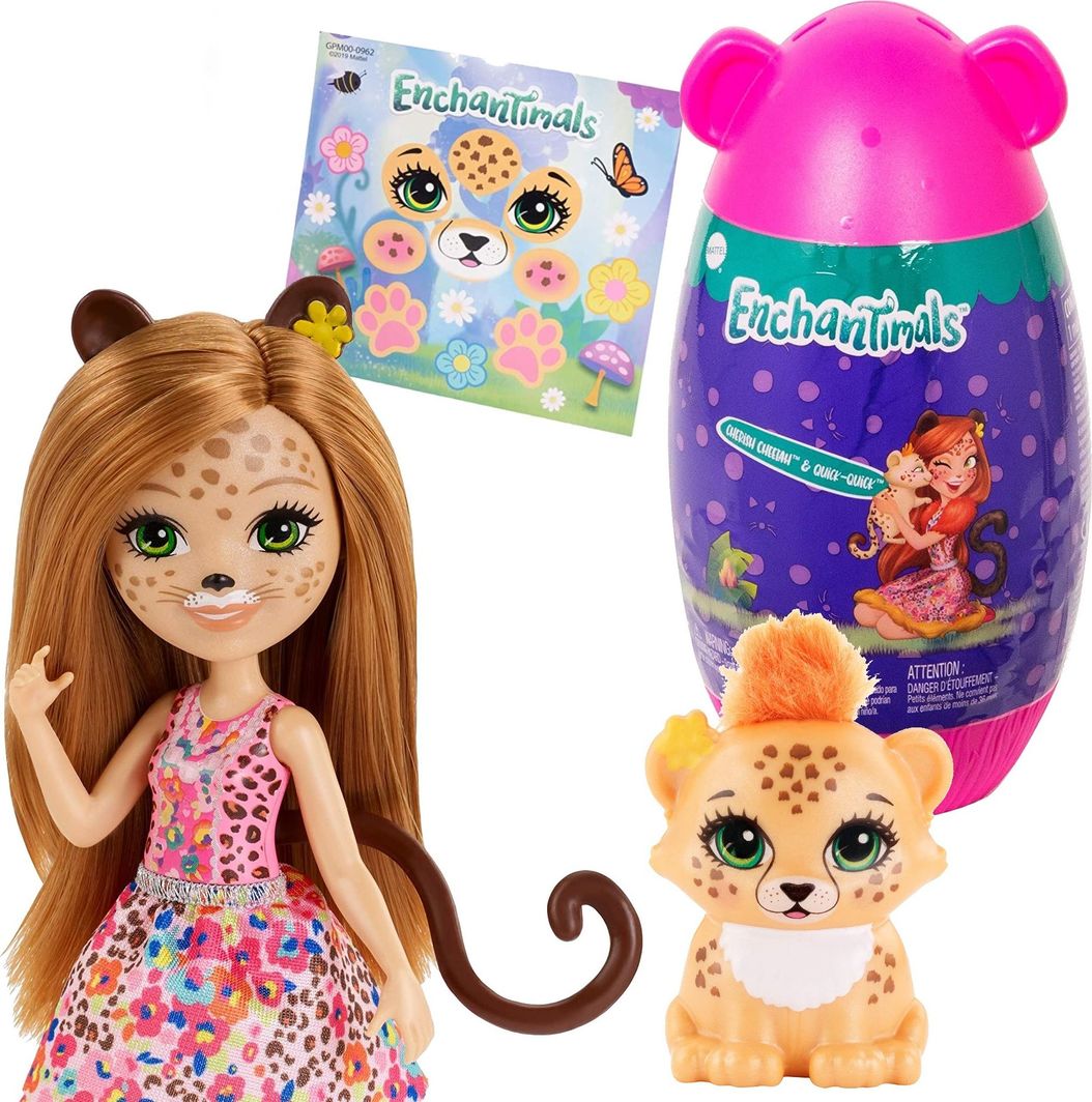 Mattel Enchantimals Lalka i figurka geparda 1