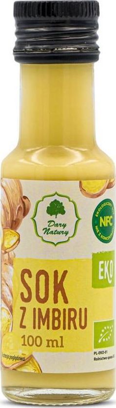 Dary Natury Sok z Imbiru naturalny Ekologiczny BIO 100 ml - Dary Natury 1