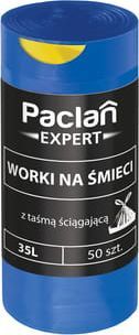Paclan PACLAN Expert 35L 50szt- worki na śmieci z taśmą ściągającą 1