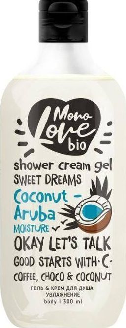 Bisou Nawilżający żel-krem pod prysznic, Kokos Aruba, 300 ml 1