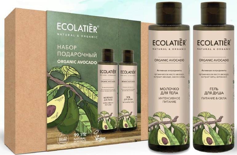 Urban Zestaw podarunkowy do ciała ORGANIC AWOKADO żel pod prysznic AVOCADO 200ml + mleczko do ciała 200ml 1