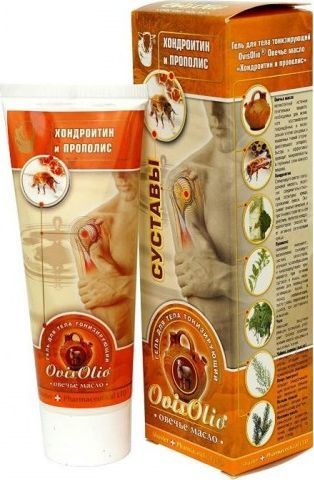 shuster Żel do ujędrniający do ciała i na stawy z lanoliną, propolisem i chandroityną, 70g OVIS OLIO - Shuster 1