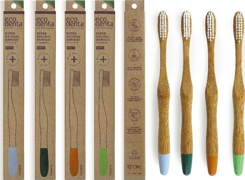 Ecodenta Bambusowa szczoteczka do zębów (medium) 1 szt. 1