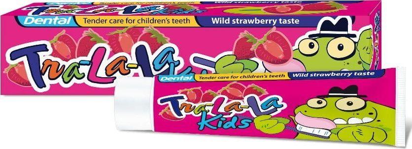 Dental DENTAL Tra-la-la Pasta do zębów dla dzieci o smaku truskawki, 50ml 1