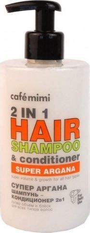 Cafe Mimi Szampon Odżywka 2w1 Super objętość i wzrost 450 ml 1