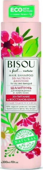 Bisou Szampon do włosów zniszczonych i suchych odżywienie i odbudowa 300 ml 1