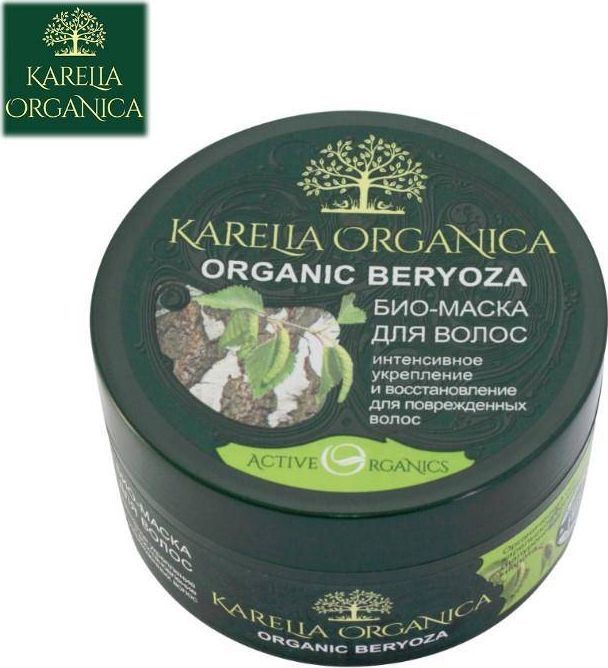 KARELIA ORGANICA Bio maska organic brzoza intensywne wzmocnienie i odbudowa dla włosów zniszczonych 220 ml 1