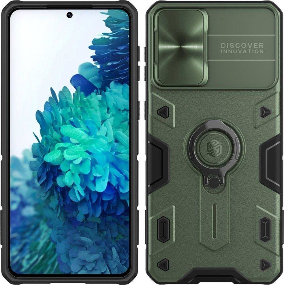 Nillkin Etui Nillkin CamShield Armor do Samsung Galaxy S21+ (Zielone) uniwersalny 1