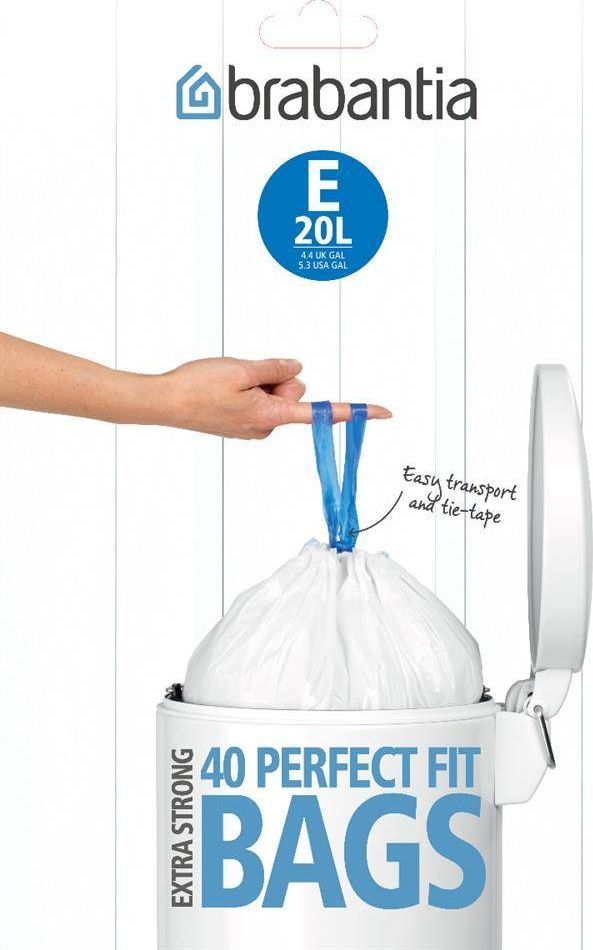 Brabantia Worki na śmieci 20l 40 szt. 362002 1
