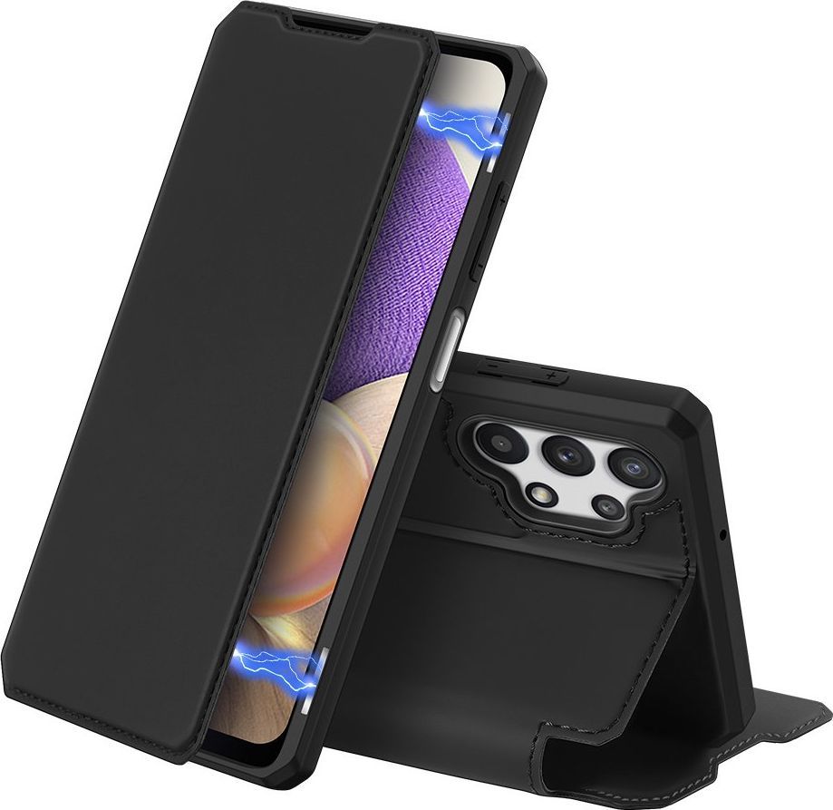 Dux Ducis DUX DUCIS Skin X kabura etui pokrowiec z klapką Samsung Galaxy A32 5G czarny 1