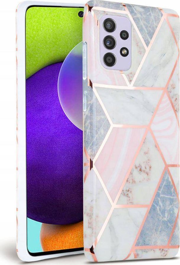 Tech-Protect TECH-PROTECT MARBLE GALAXY A52 LTE/5G PINK 1