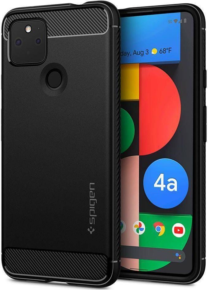 Spigen Etui Rugged Armor Google Pixel 4A 5G czarny/black ACS01885 1