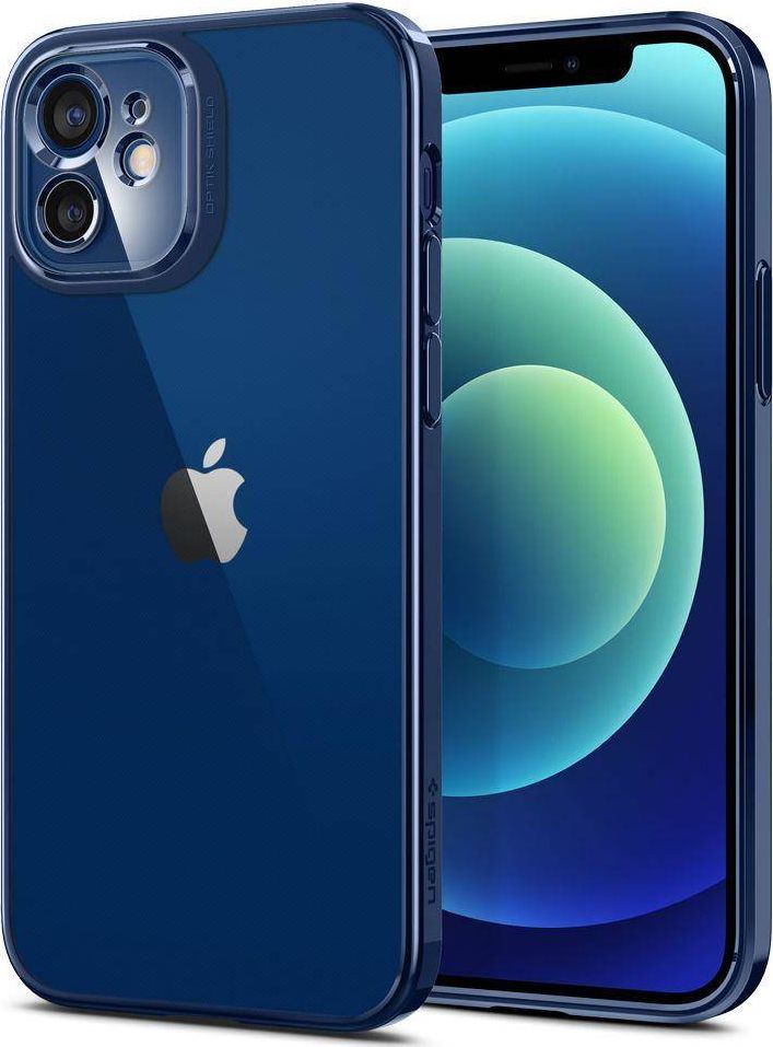Crong SPIGEN OPTIK CRYSTAL IPHONE 12 CHROME BLUE 1