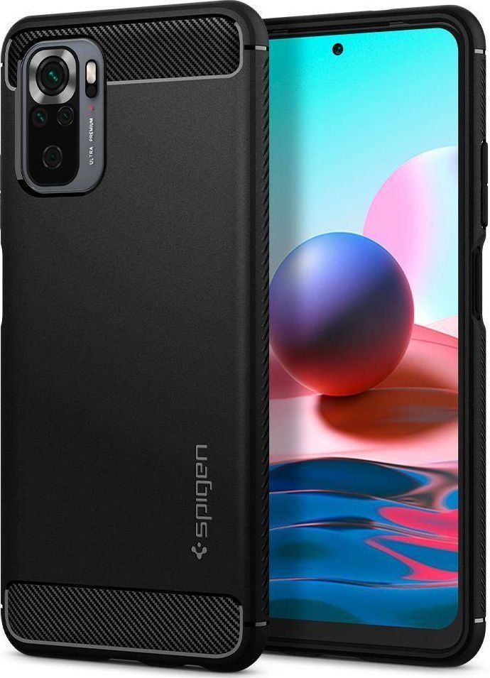 Crong SPIGEN RUGGED ARMOR XIAOMI REDMI NOTE 10/10S MATTE BLACK 1