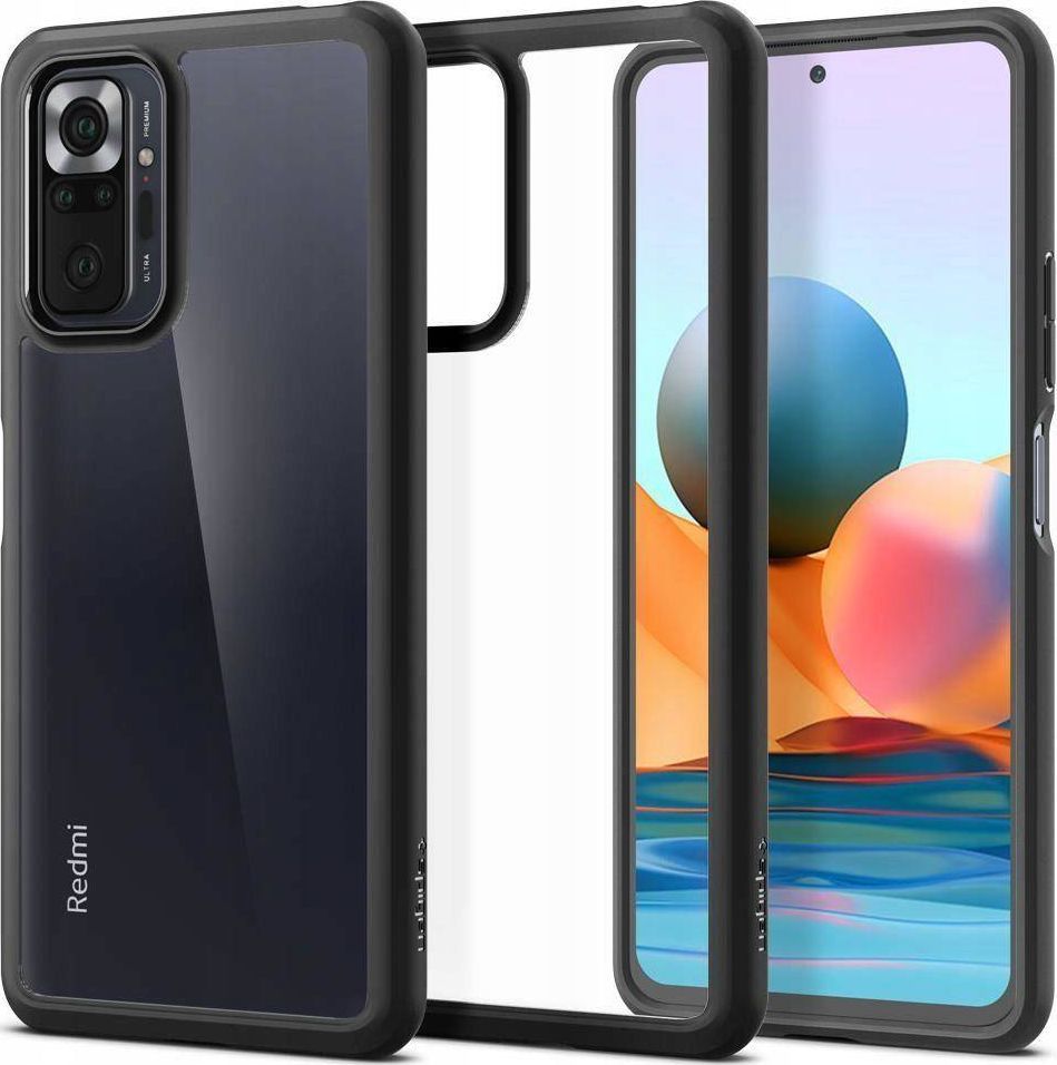 Crong SPIGEN ULTRA HYBRID XIAOMI REDMI NOTE 10 PRO MATTE BLACK 1