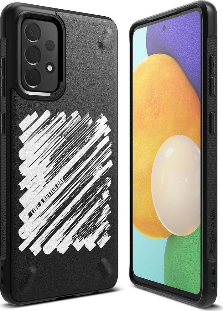 Ringke Ringke Onyx Design wytrzymałe etui pokrowiec Samsung Galaxy A52 5G / A52 4G czarny (Paint) (OXSG0044) 1