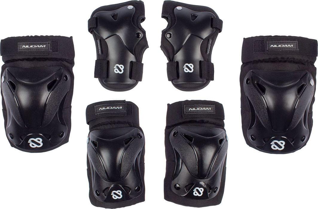 Nijdam Ochraniacze na kolana rolki dla dorosłych Nijdam 3w1 S 1