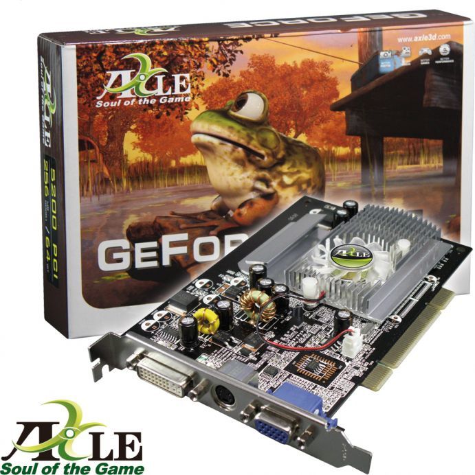 Axle 3d Geforce 5200 Fx 256mb Ddr1 128bit Dvivga Ax 52256d1c8cdt